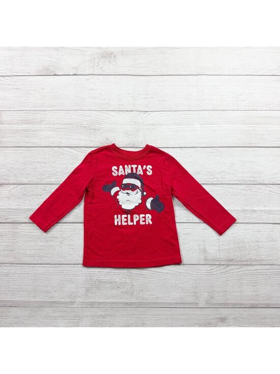 OshKosh B'gosh Other - OshKosh Originals Long Sleeve Red Santas Helper T-Shirt Christmas 12-18 Months